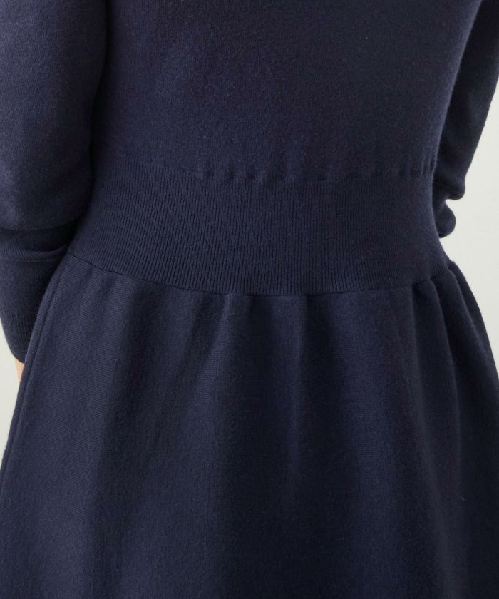 新色追加 手洗い可 長袖 ロング レディース 秋 春 フレア 黒 可愛い オフィス きれいめ ジョイントスペース