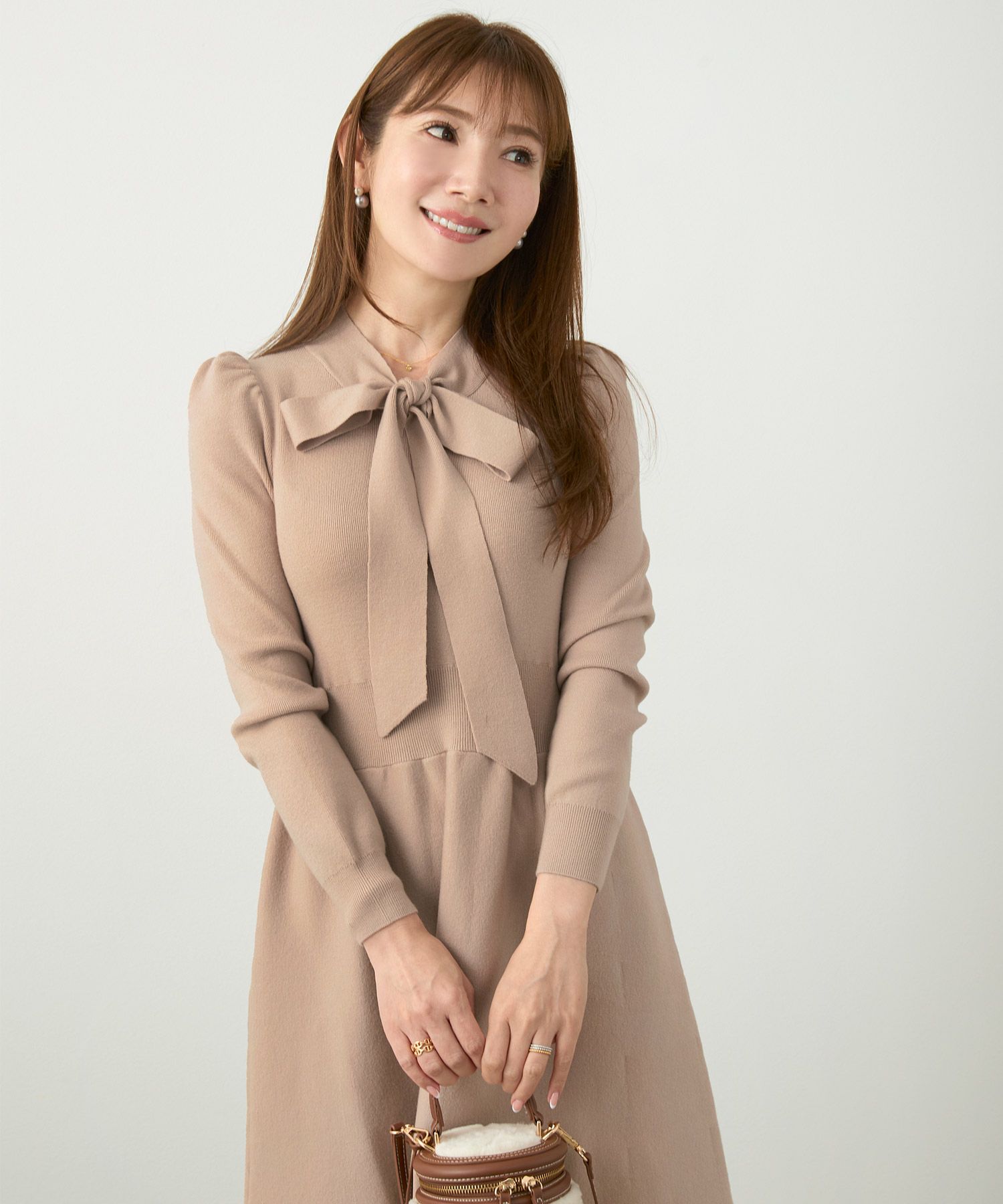 新色追加 手洗い可 長袖 ロング レディース 秋 春 フレア 黒 可愛い オフィス きれいめ ジョイントスペース