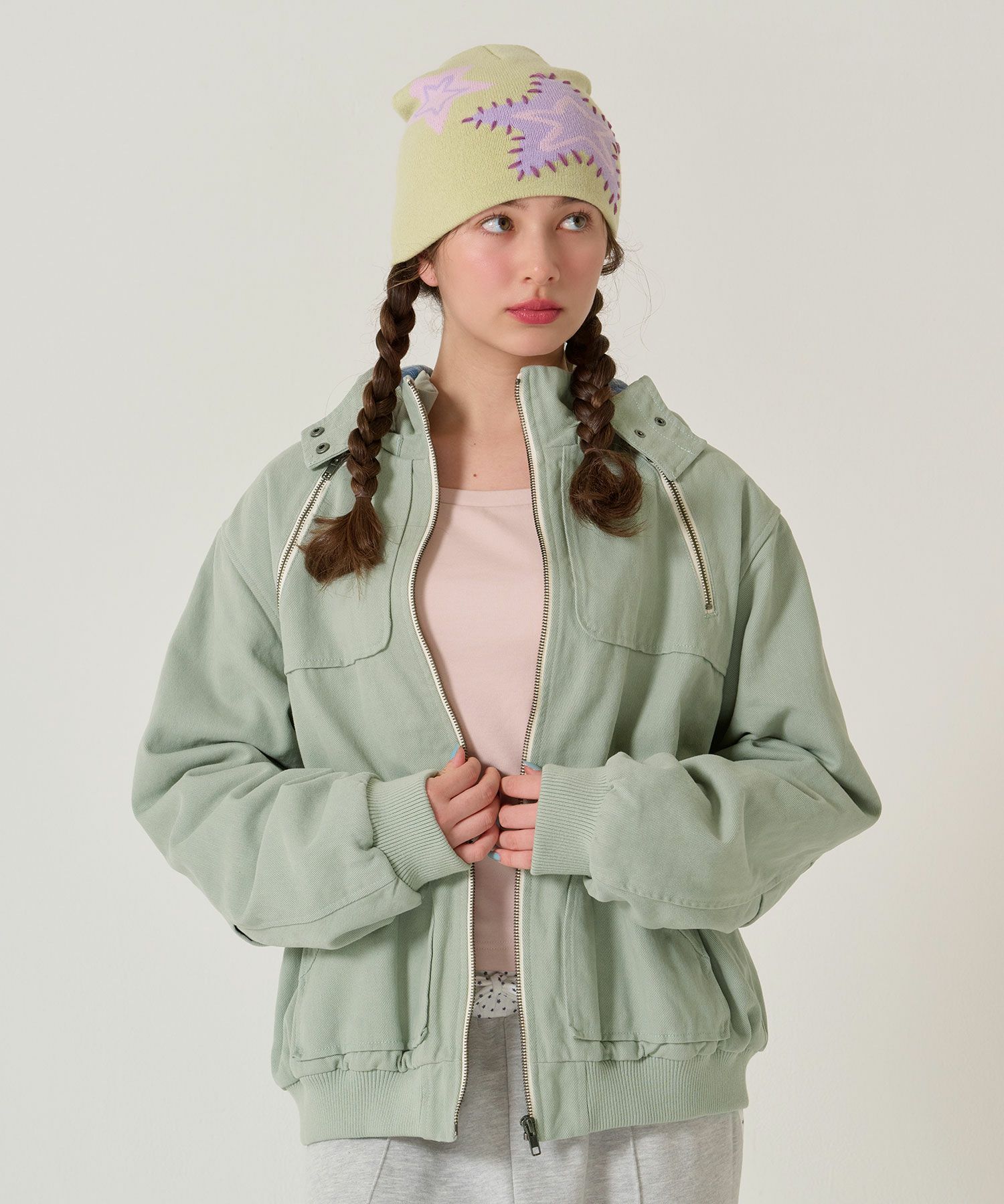 アウター/ジャケット/フード付き