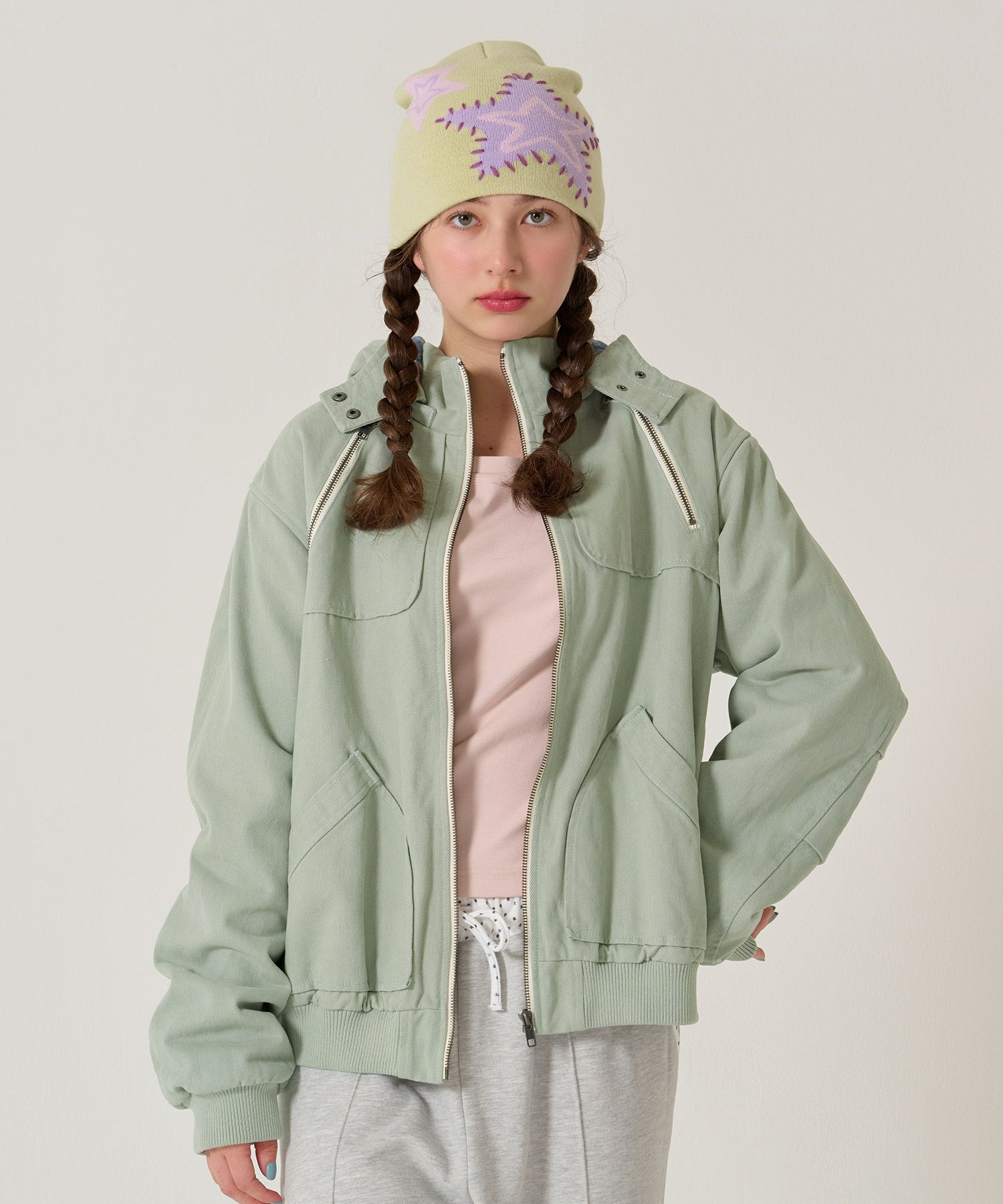 アウター/ジャケット/フード付き