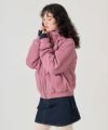 ジップアップフード付き ボンバージャケット TINA：JOJUN 全2色