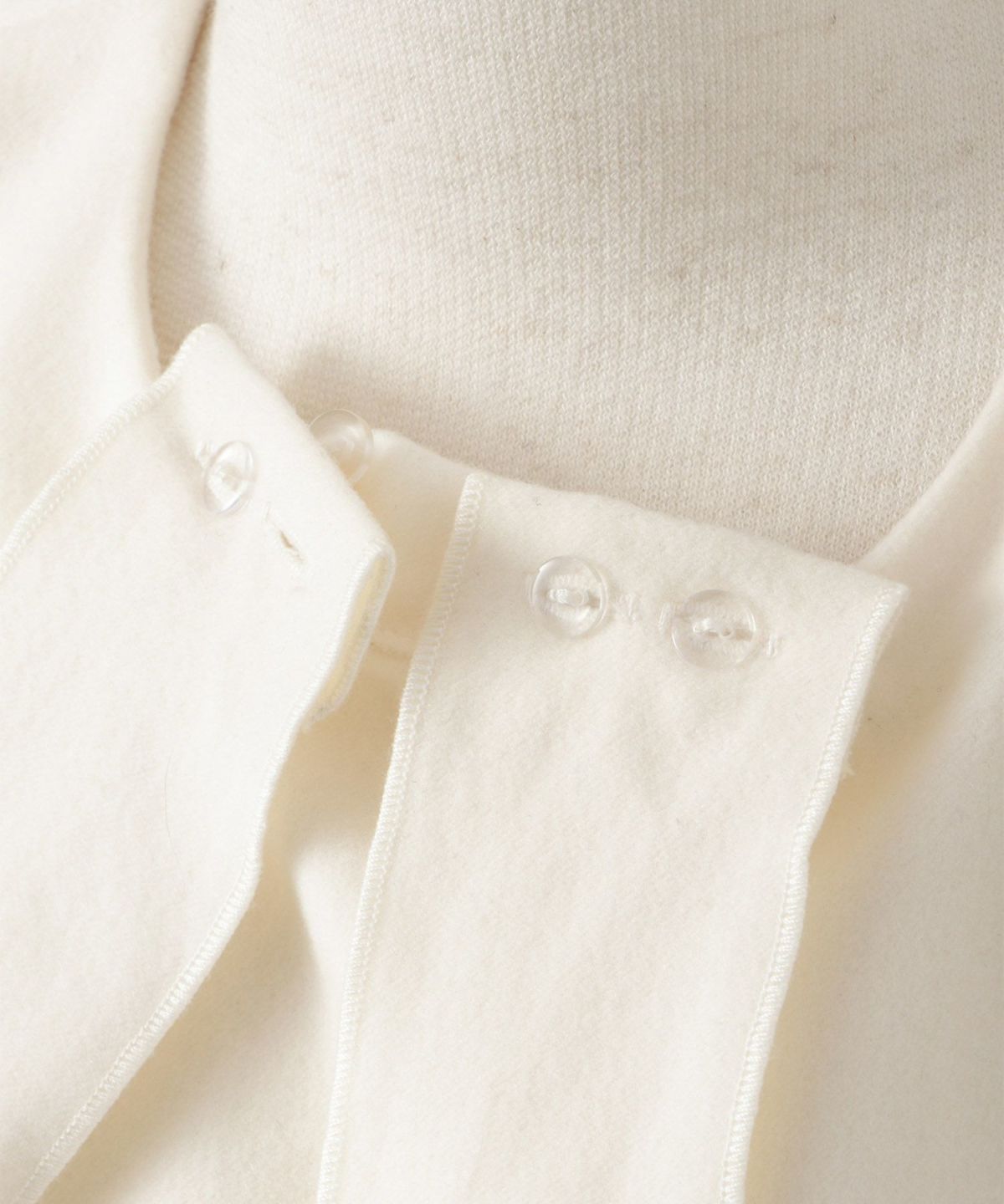 ベーシック ラウンドネック プリーツ コクーンスリーブ ペプラム /アイボリー/チャコール/M