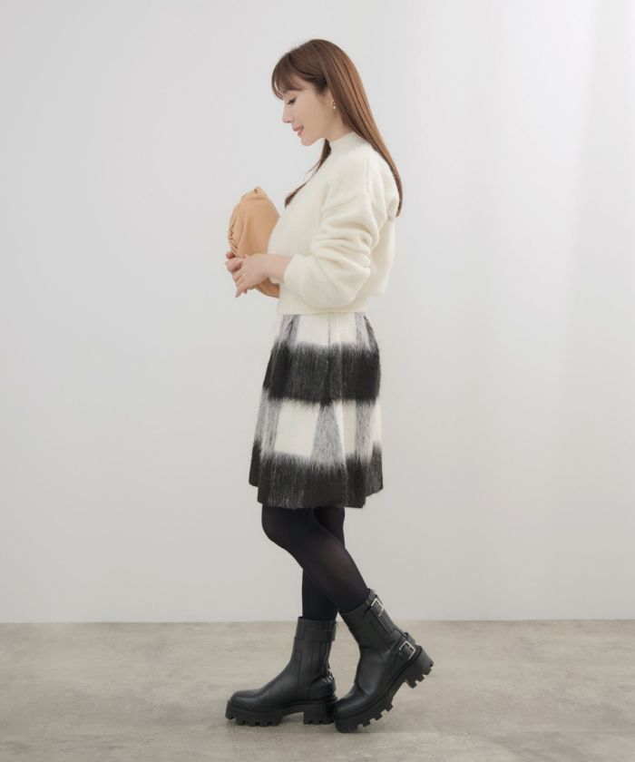 新色追加 手洗い可 ボトムス レディース スカート 柄 かわいい 大人 きれいめ コーデ 冬 ジョイントスペース