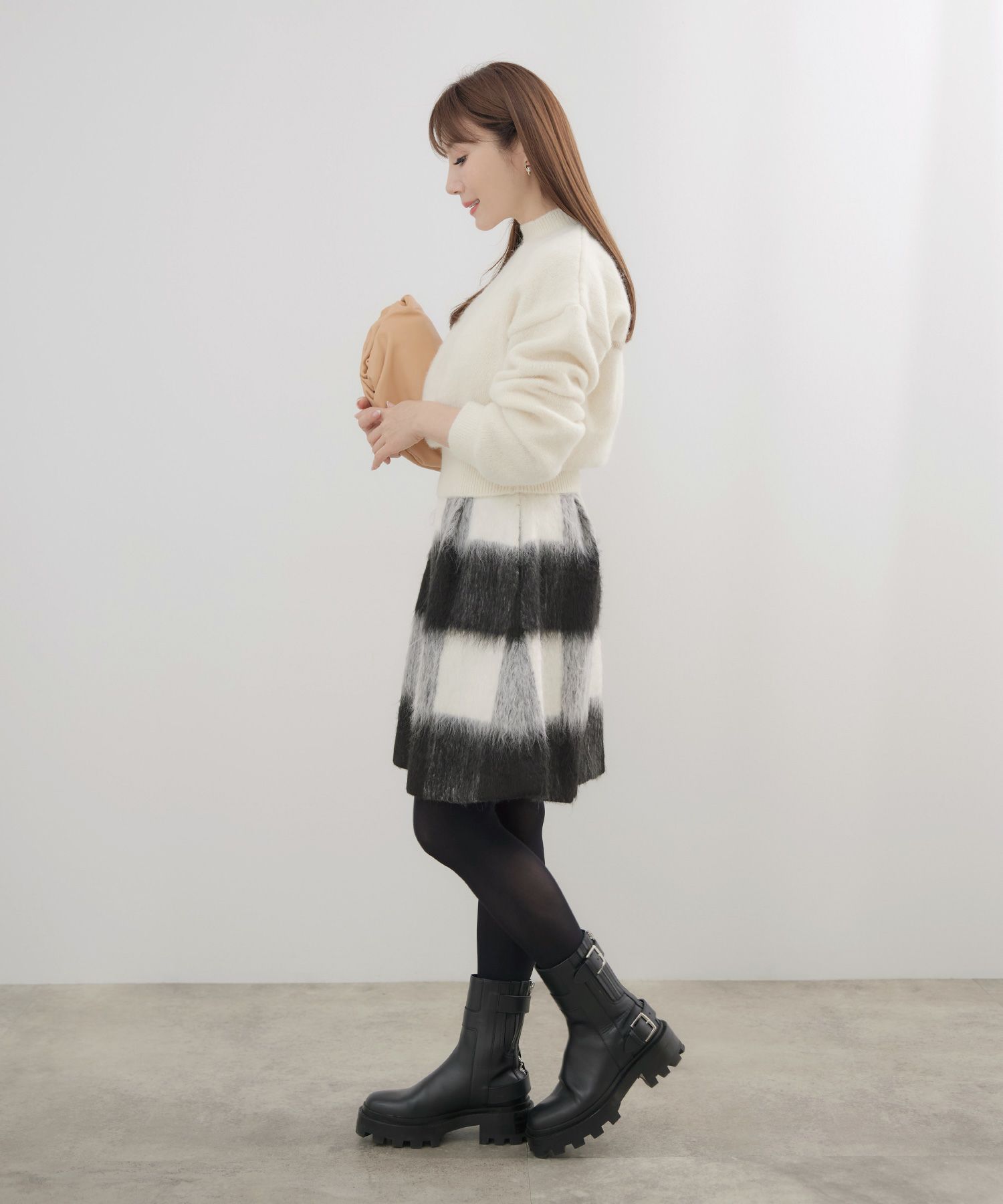 新色追加 手洗い可 ボトムス レディース スカート 柄 かわいい 大人 きれいめ コーデ 冬 ジョイントスペース