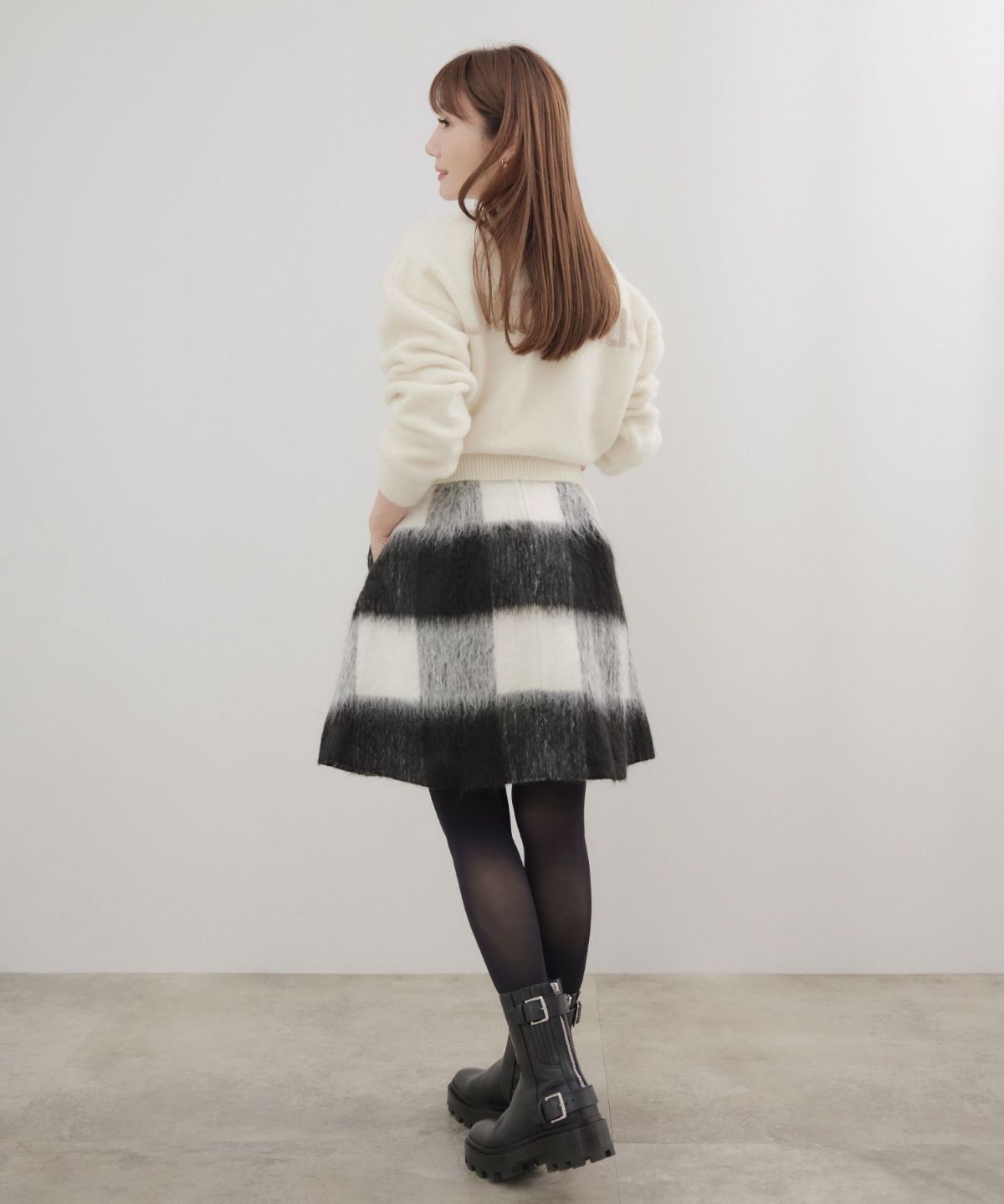 新色追加 手洗い可 ボトムス レディース スカート 柄 かわいい 大人 きれいめ コーデ 冬 ジョイントスペース