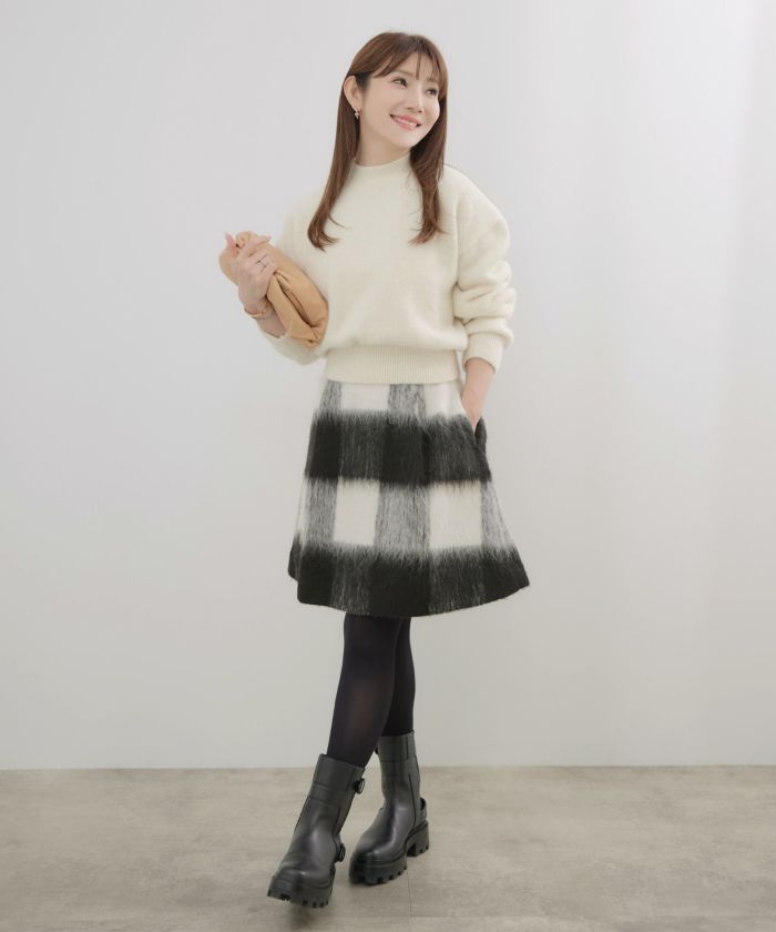 新色追加 手洗い可 ボトムス レディース スカート 柄 かわいい 大人 きれいめ コーデ 冬 ジョイントスペース