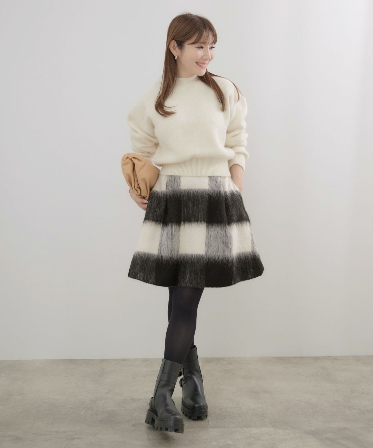 新色追加 手洗い可 ボトムス レディース スカート 柄 かわいい 大人 きれいめ コーデ 冬 ジョイントスペース