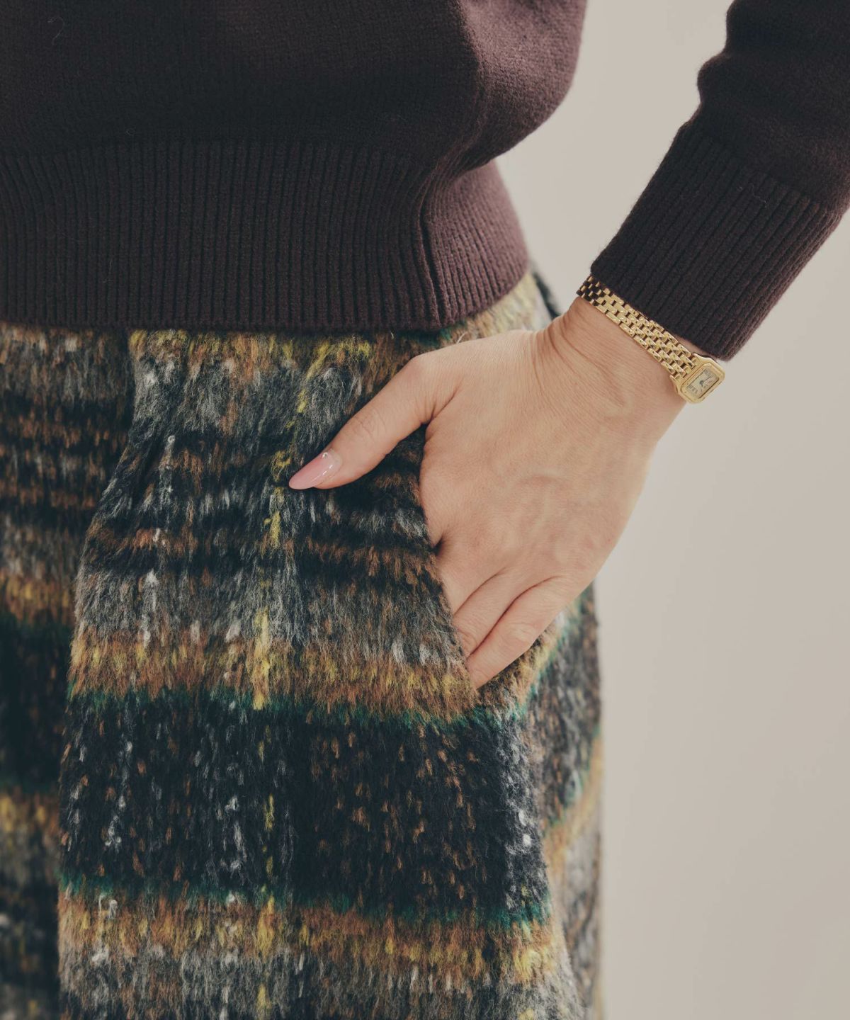 新色追加 手洗い可 ボトムス レディース スカート 柄 かわいい 大人 きれいめ コーデ 冬 ジョイントスペース