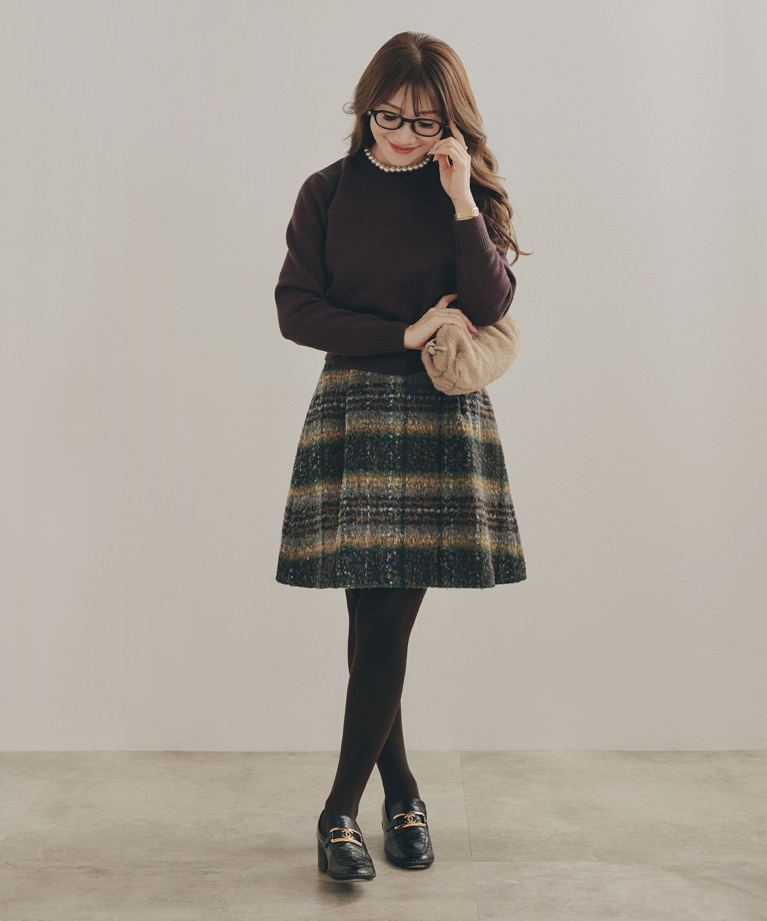 新色追加 手洗い可 ボトムス レディース スカート 柄 かわいい 大人 きれいめ コーデ 冬 ジョイントスペース