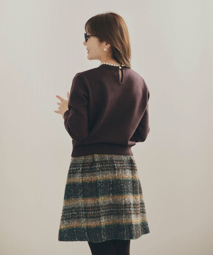 新色追加 手洗い可 ボトムス レディース スカート 柄 かわいい 大人 きれいめ コーデ 冬 ジョイントスペース