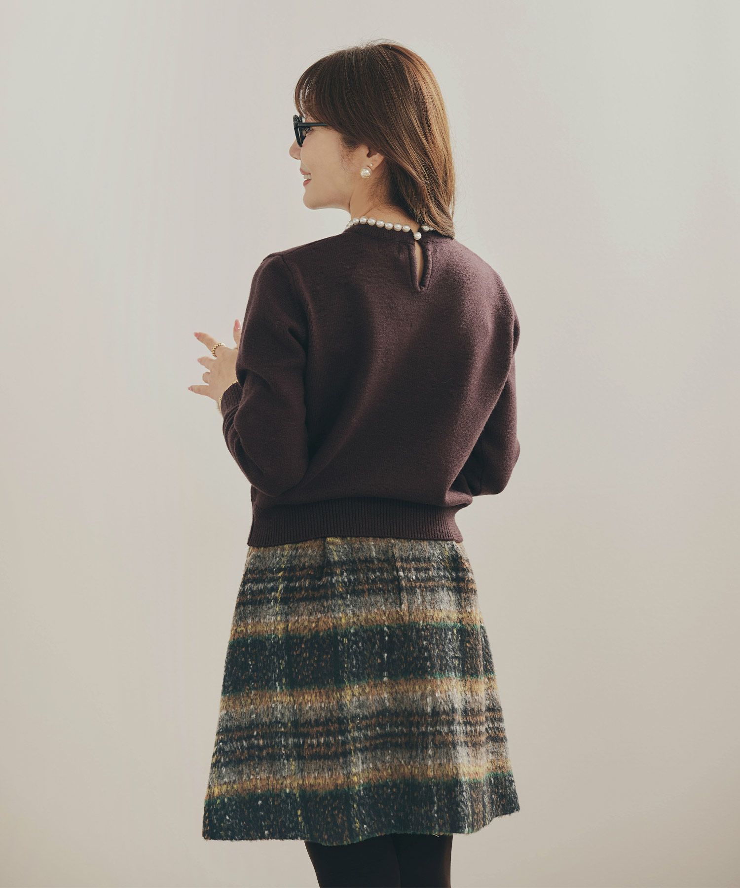 新色追加 手洗い可 ボトムス レディース スカート 柄 かわいい 大人 きれいめ コーデ 冬 ジョイントスペース