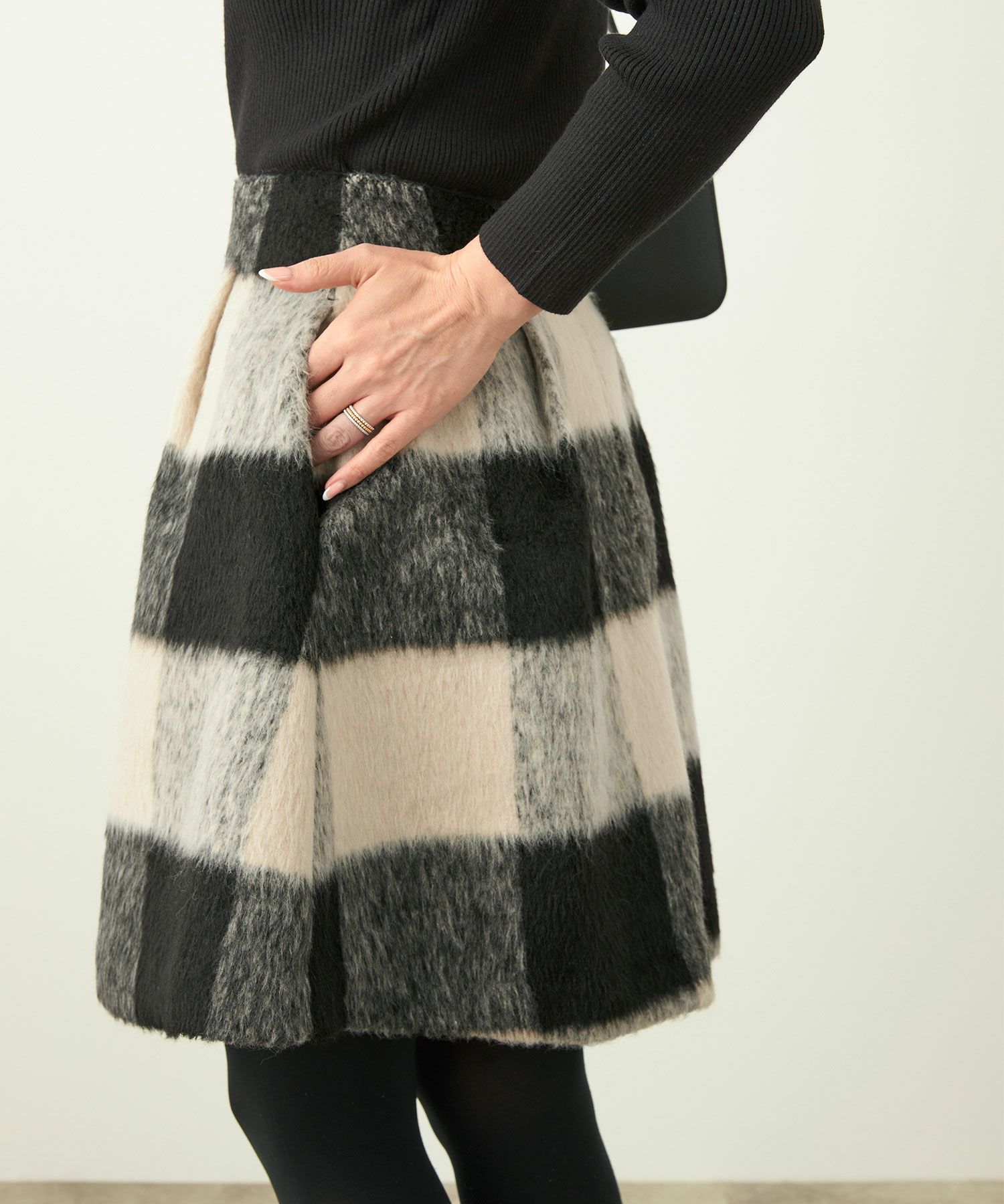 新色追加 手洗い可 ボトムス レディース スカート 柄 かわいい 大人 きれいめ コーデ 冬 ジョイントスペース