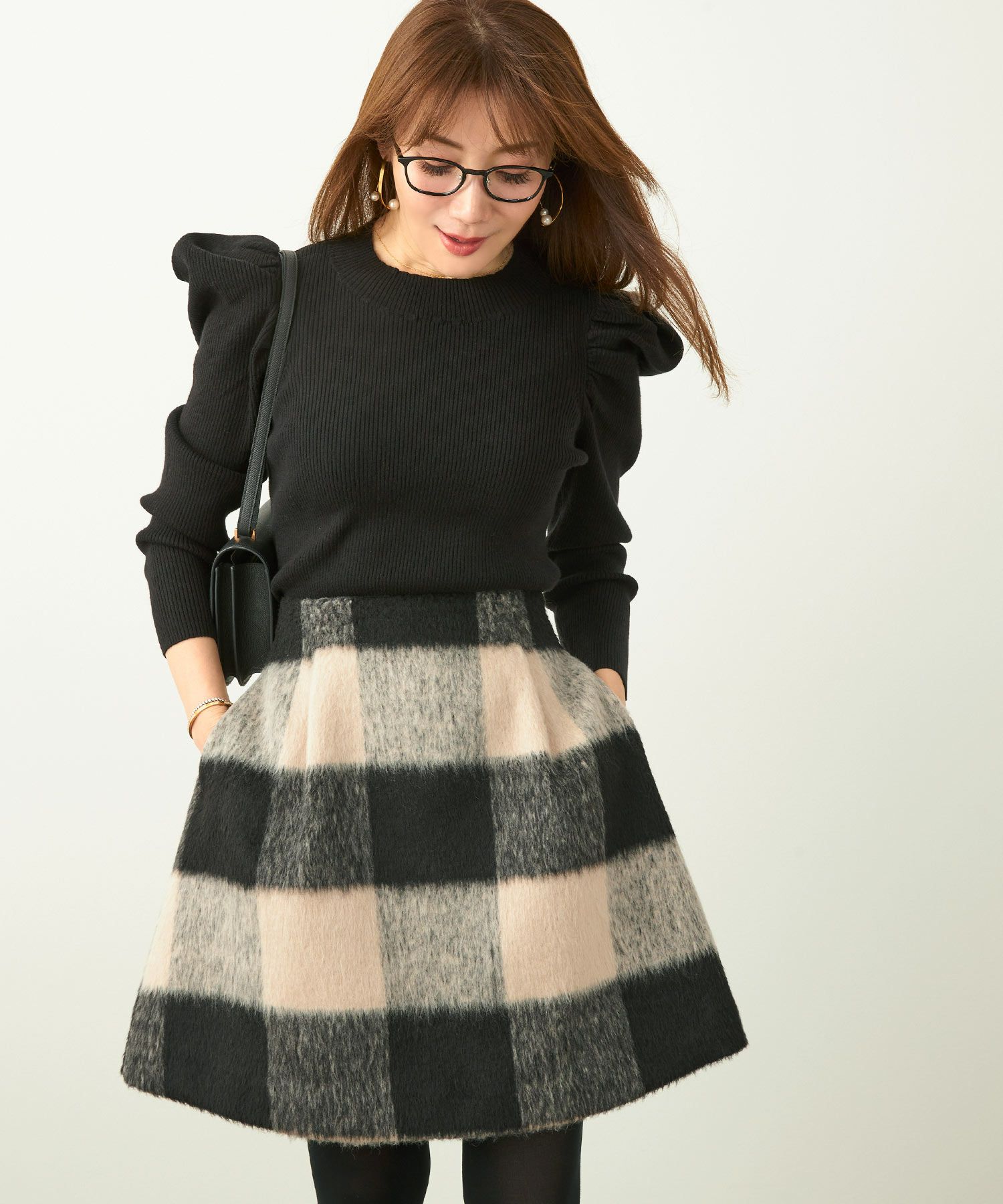 新色追加 手洗い可 ボトムス レディース スカート 柄 かわいい 大人 きれいめ コーデ 冬 ジョイントスペース