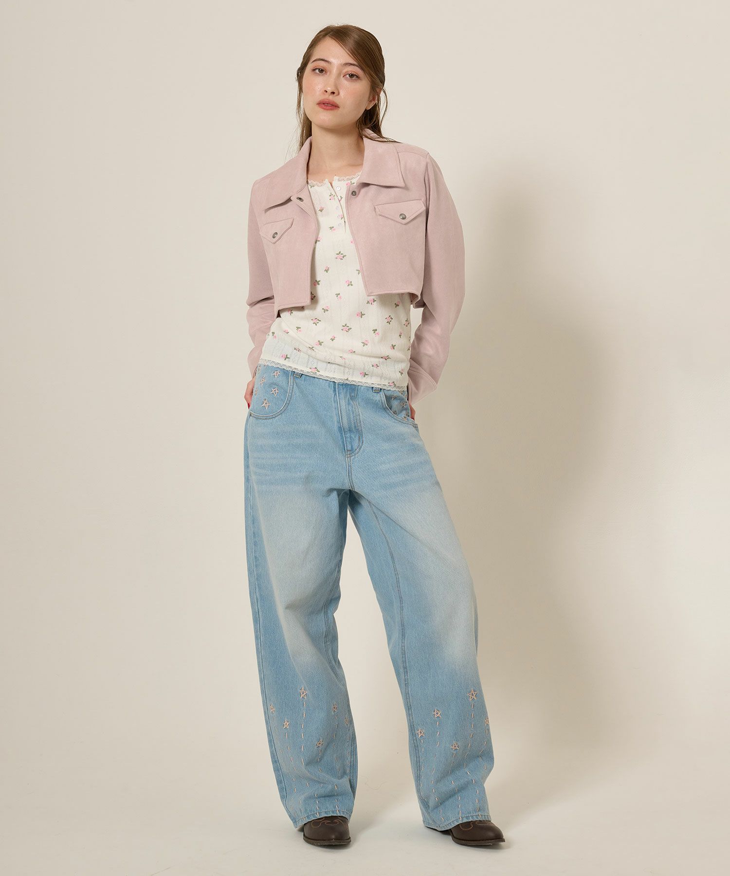 フェイクスエード/ジャケット/アウター/ボレロ