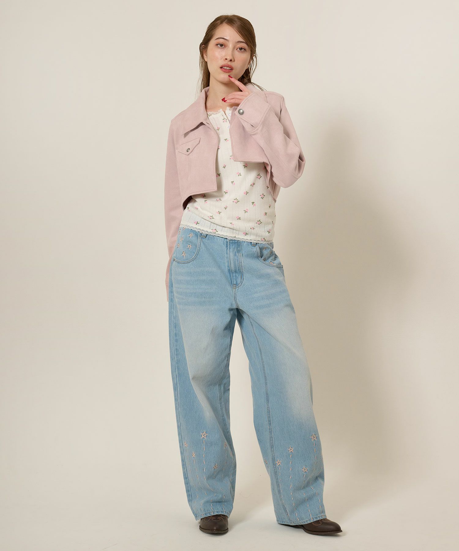 フェイクスエード/ジャケット/アウター/ボレロ