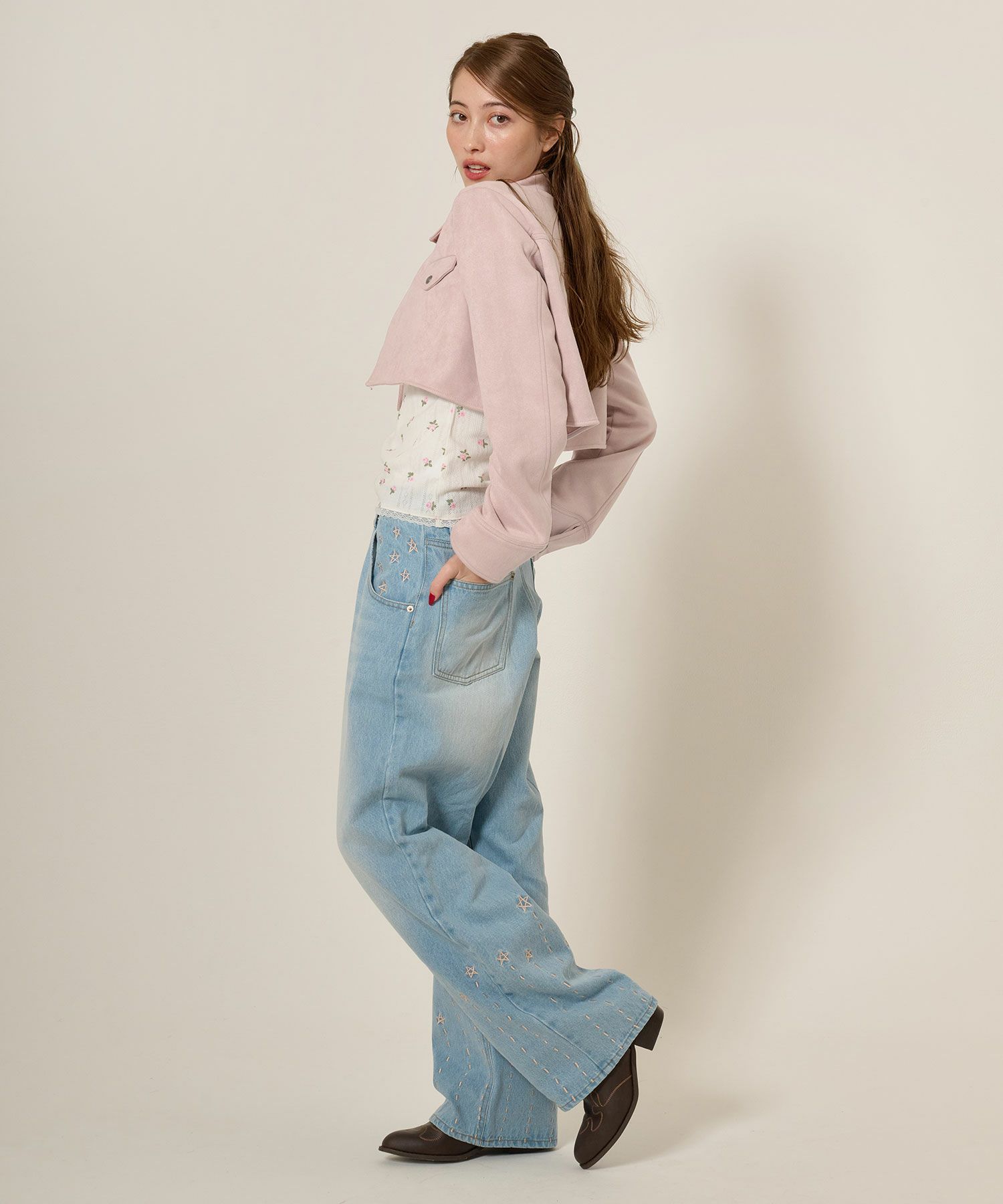 フェイクスエード/ジャケット/アウター/ボレロ