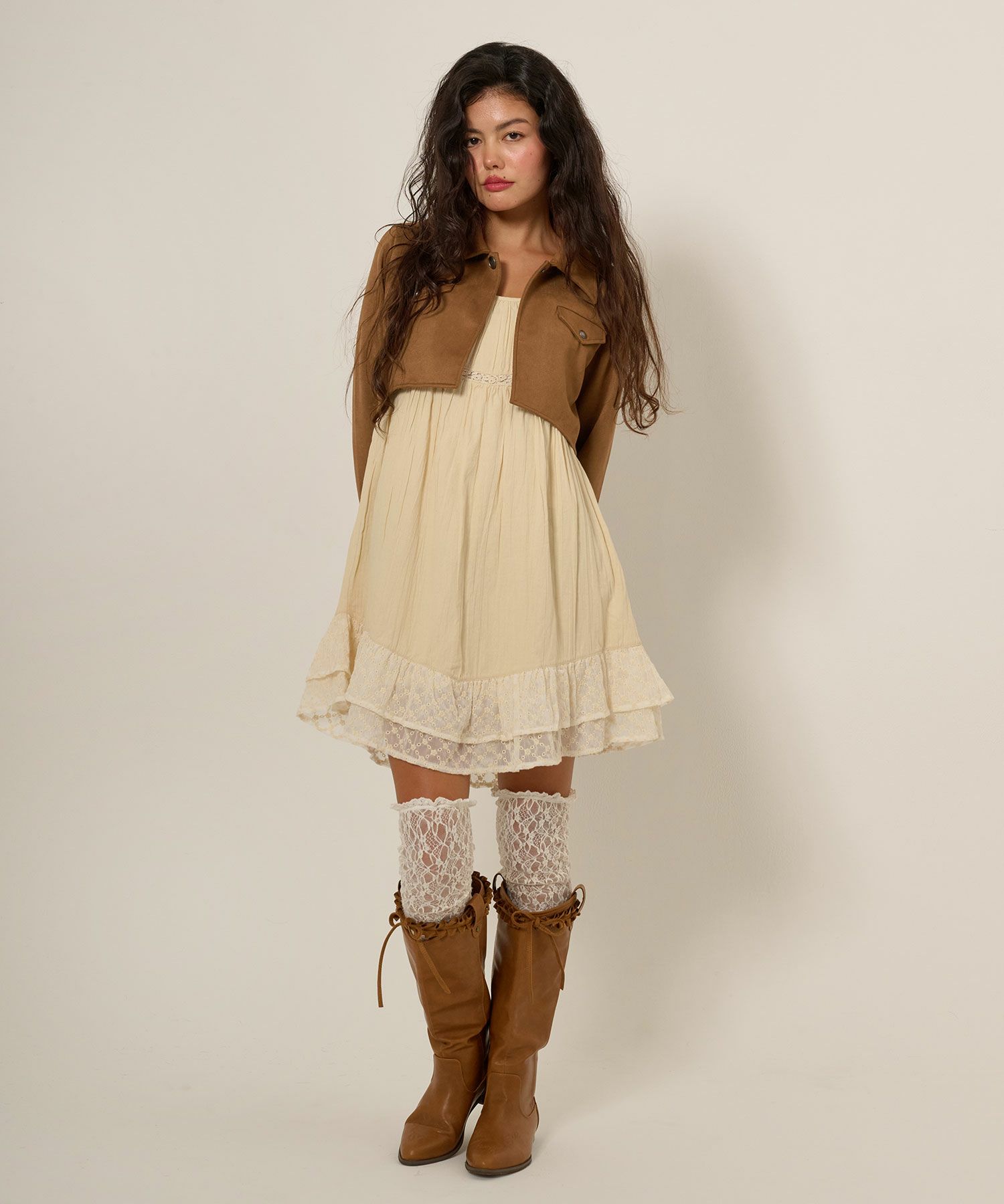 フェイクスエード/ジャケット/アウター/ボレロ