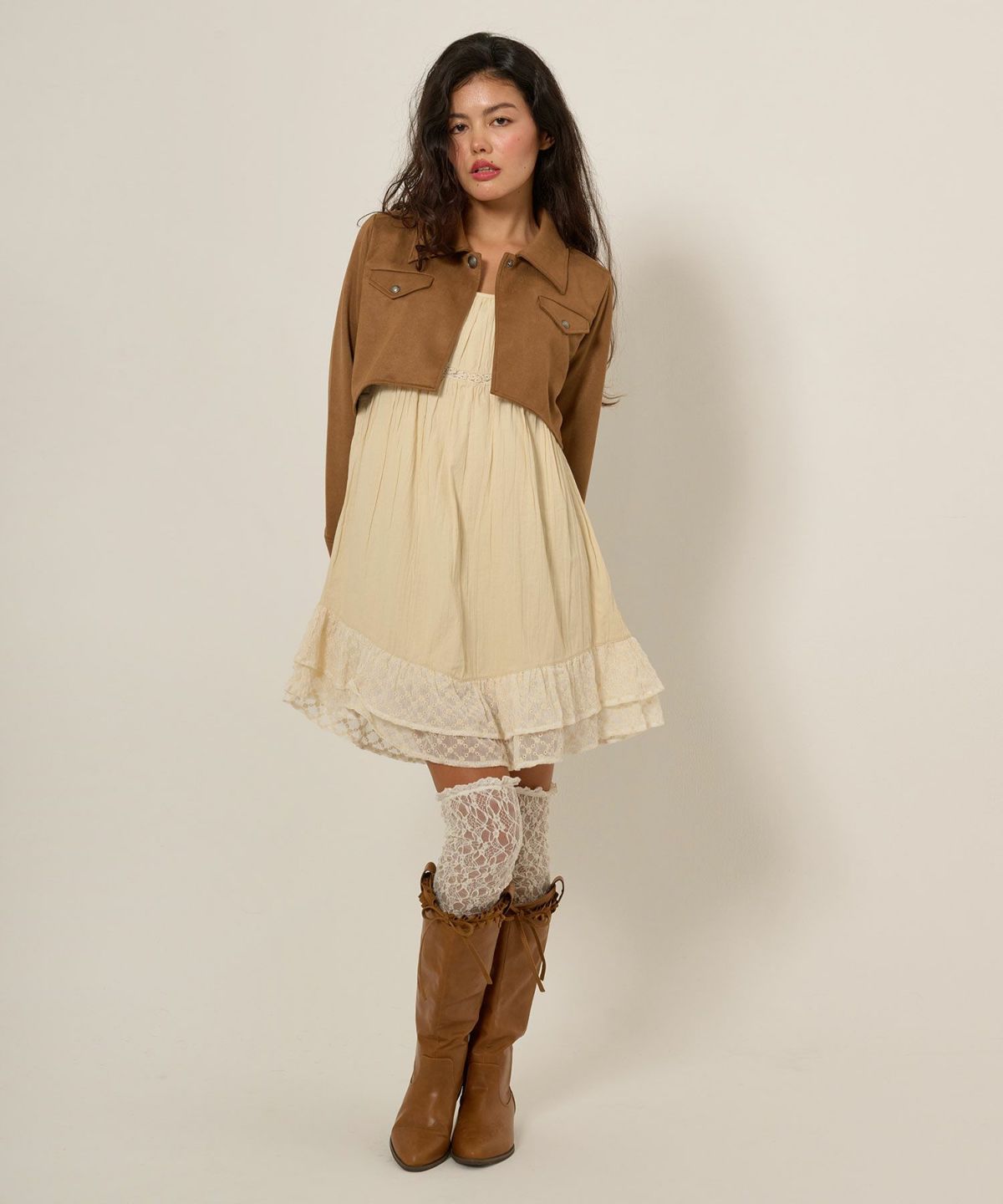 フェイクスエード/ジャケット/アウター/ボレロ