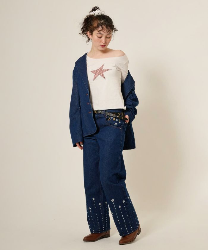 TINA:JOJUN 2025aw ノベルティ 激レア 限定ノベルティ オフショルTシャツ TINA：JOJUN 全2色｜tnj511