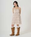 小花柄 フリルキャミワンピース TINA：JOJUN（ワンピース