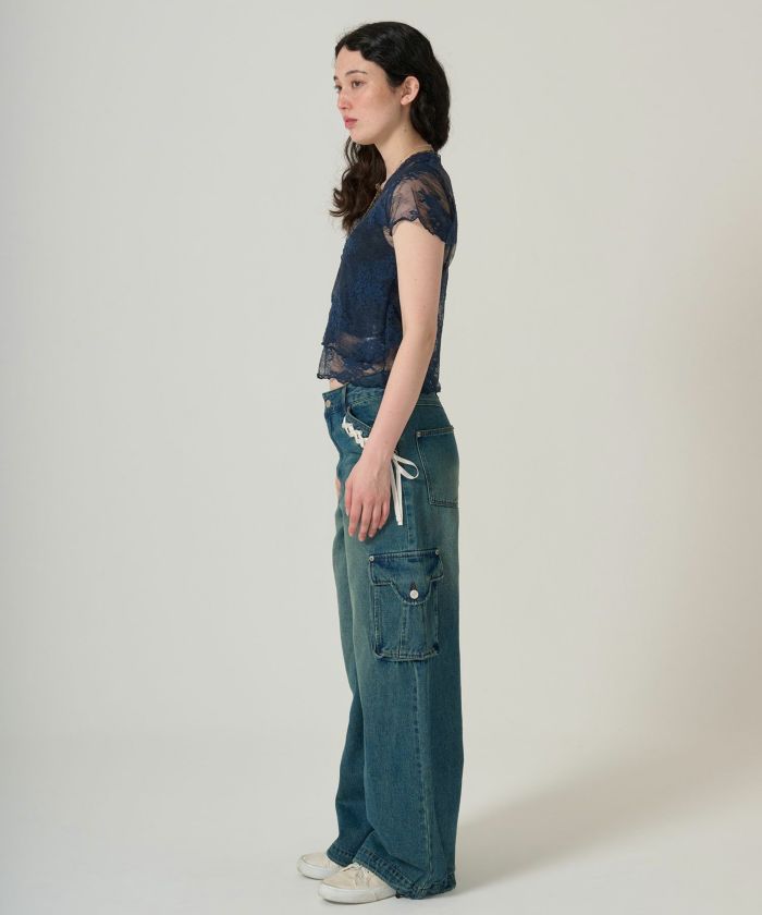 FINAL-SALE カシュクール風 レーストップス TINA：JOJUN 全2色