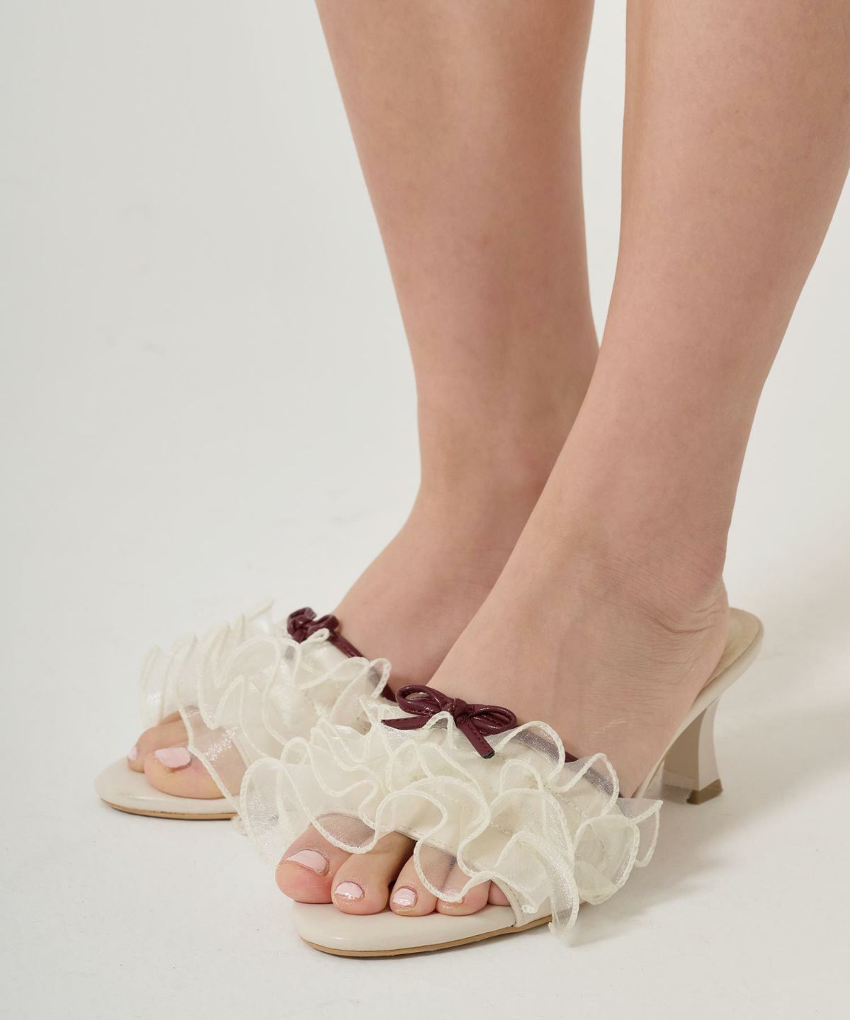 シューズ/グッズ/ミュール/フリル