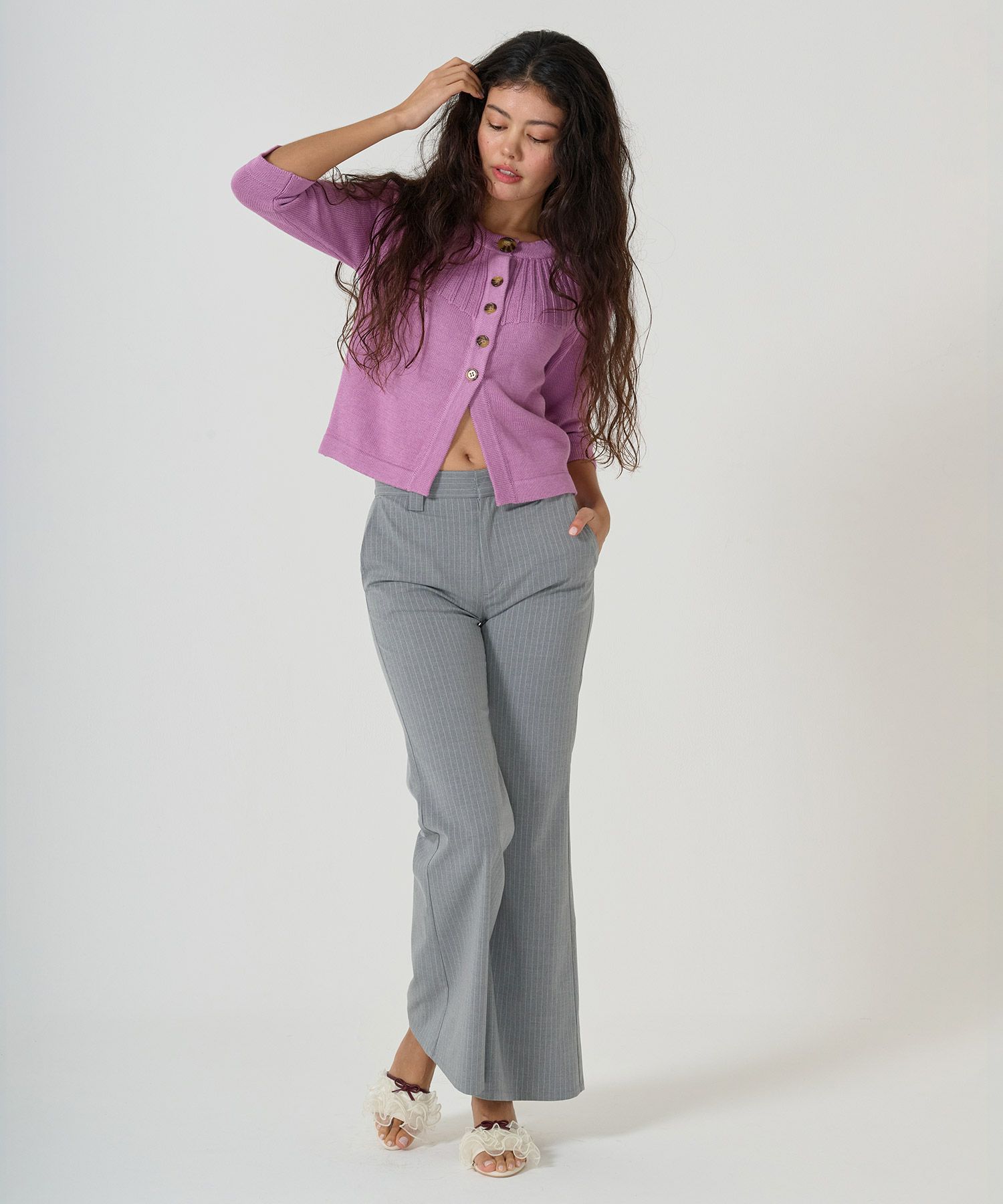 シューズ/グッズ/ミュール/フリル