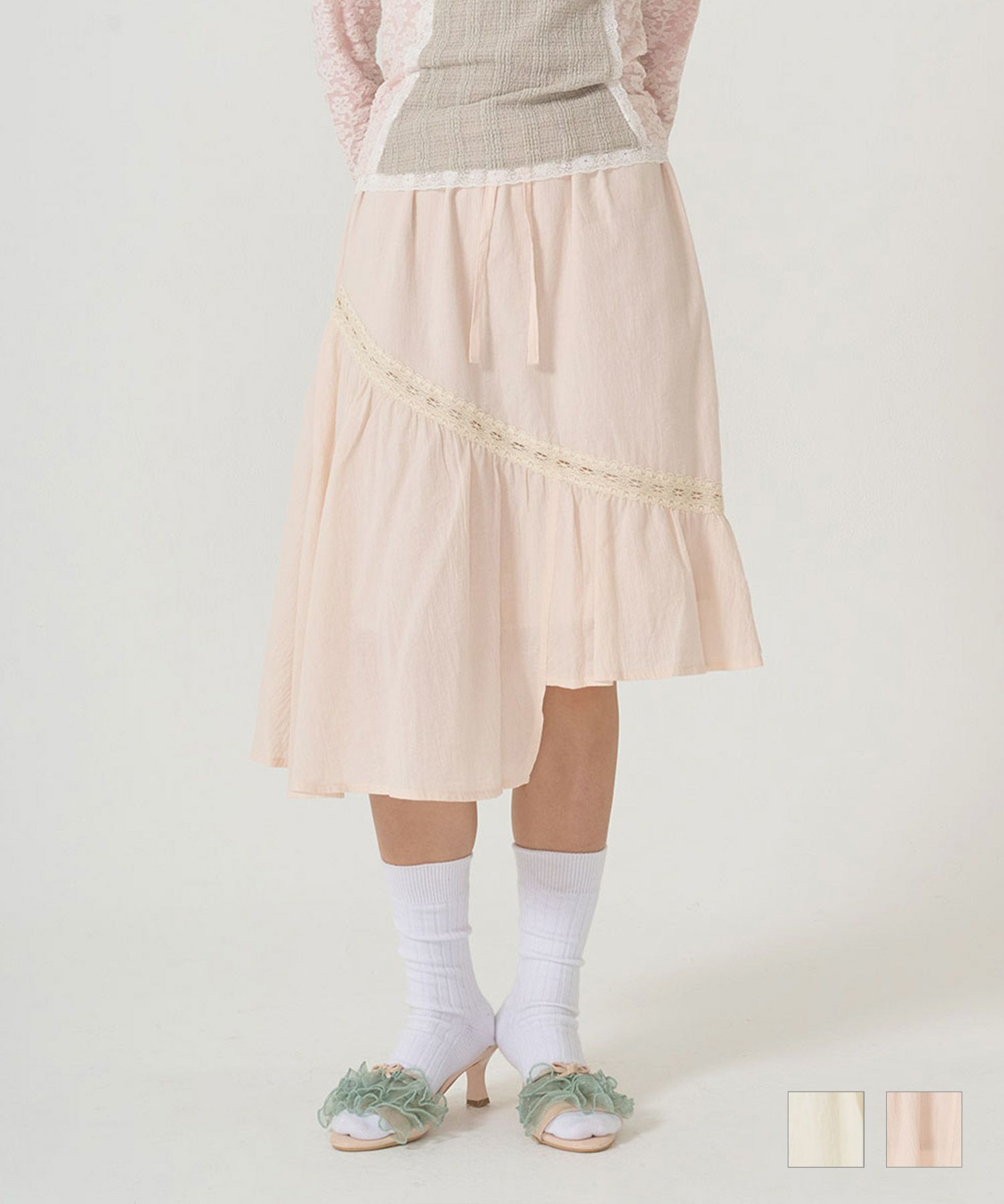 ボトムス/スカート/ギャザー