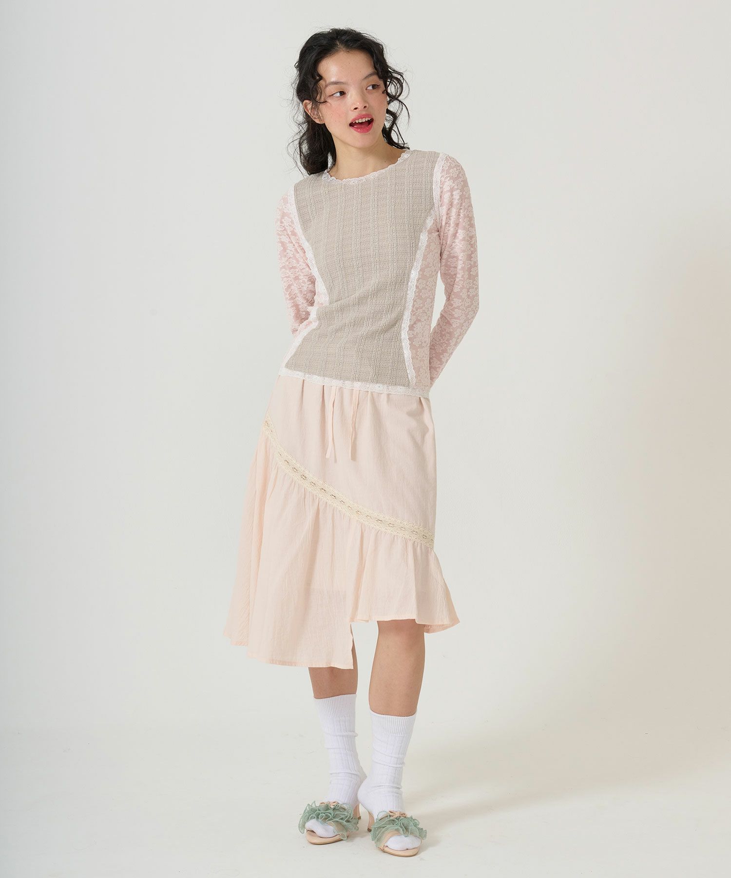 ボトムス/スカート/ギャザー