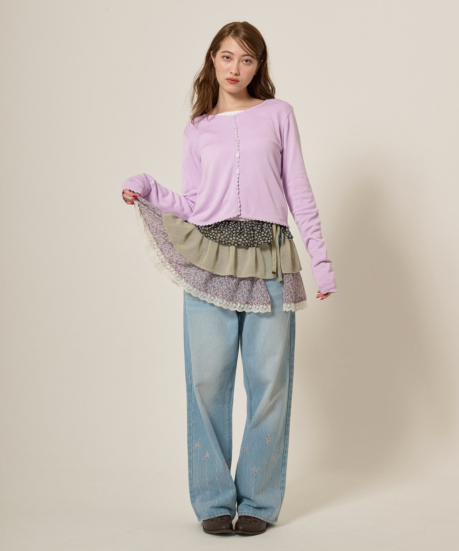 スカート/ボトムス/フリル/セット