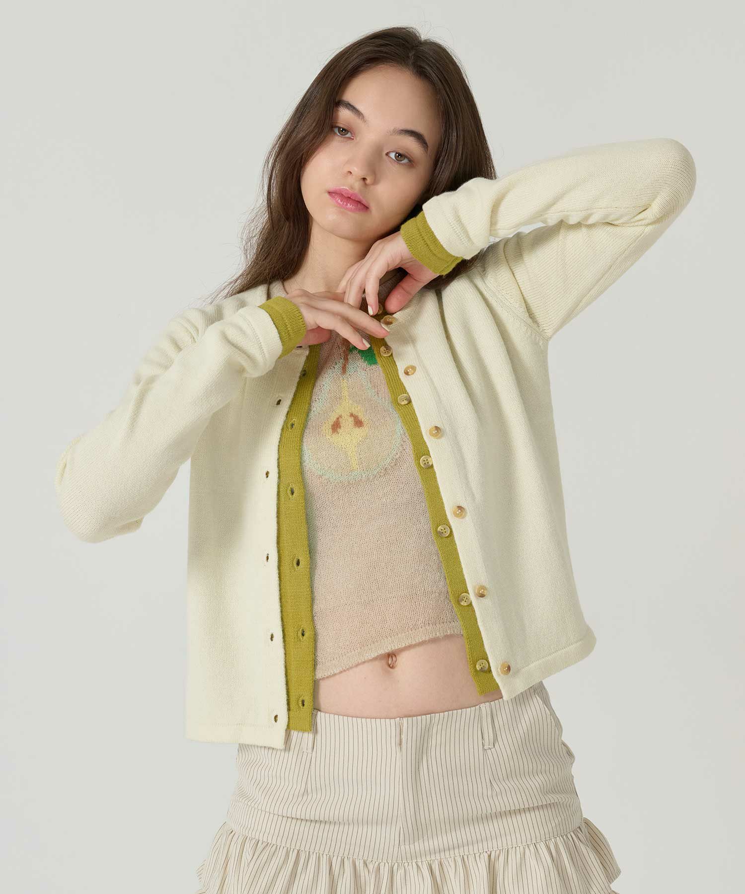 カーディガン/レイヤードライク/トップス