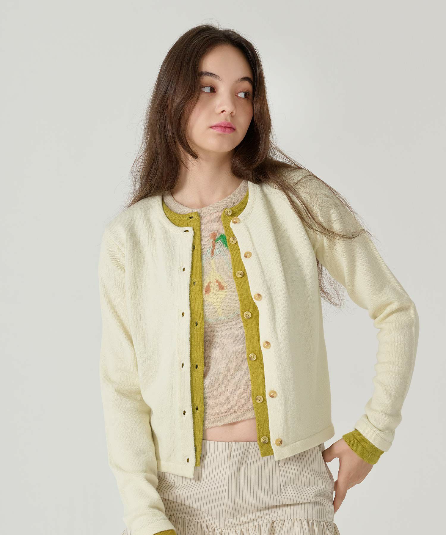 カーディガン/レイヤードライク/トップス