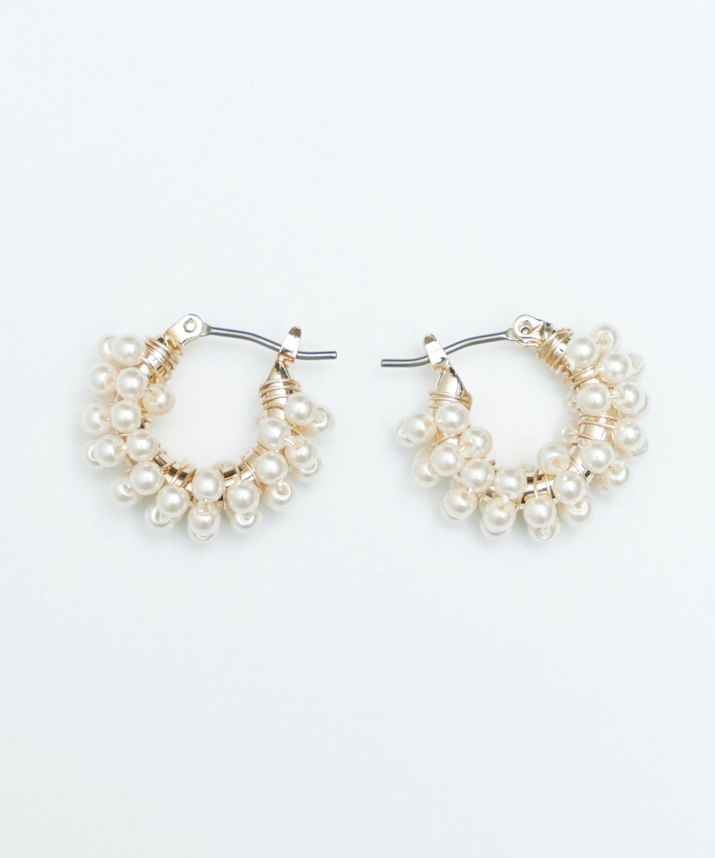 バブル パール フープ ピアス Bubble Pearl Hoop Pierce