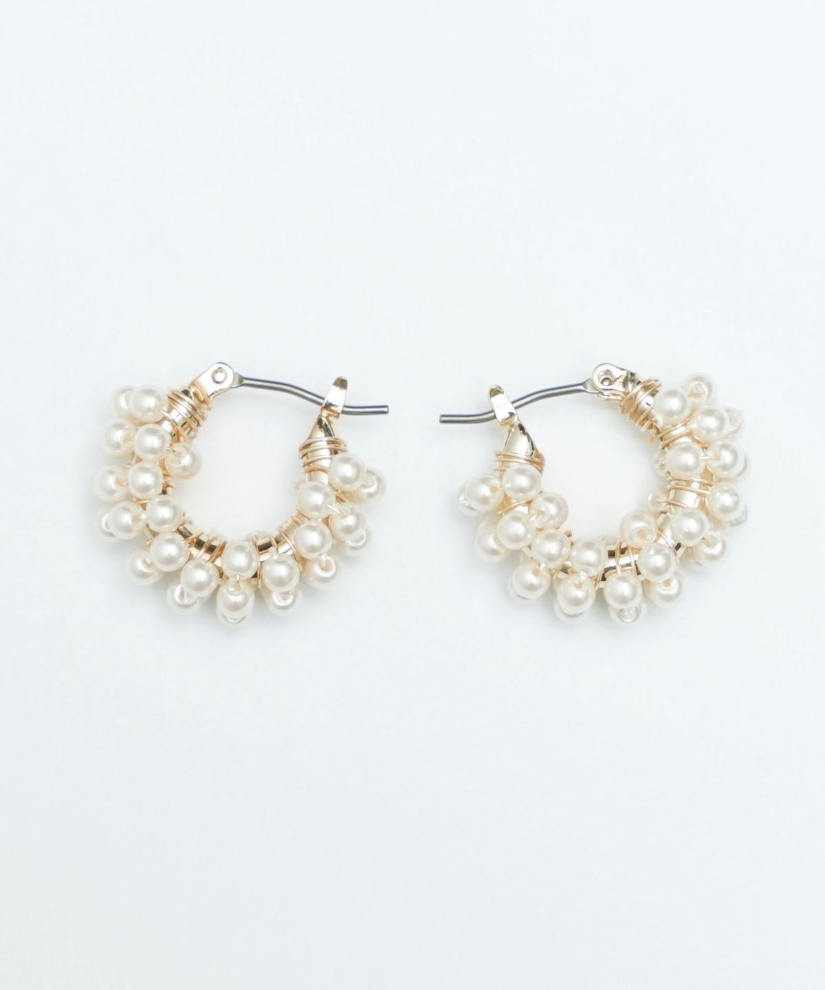 バブル パール フープ ピアス Bubble Pearl Hoop Pierce