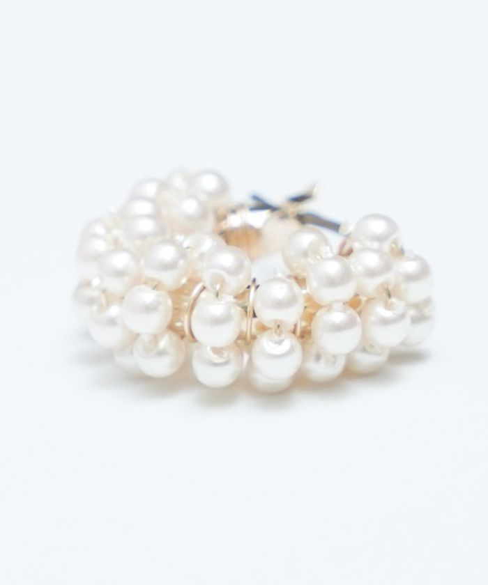 バブル パール フープ ピアス Bubble Pearl Hoop Pierce