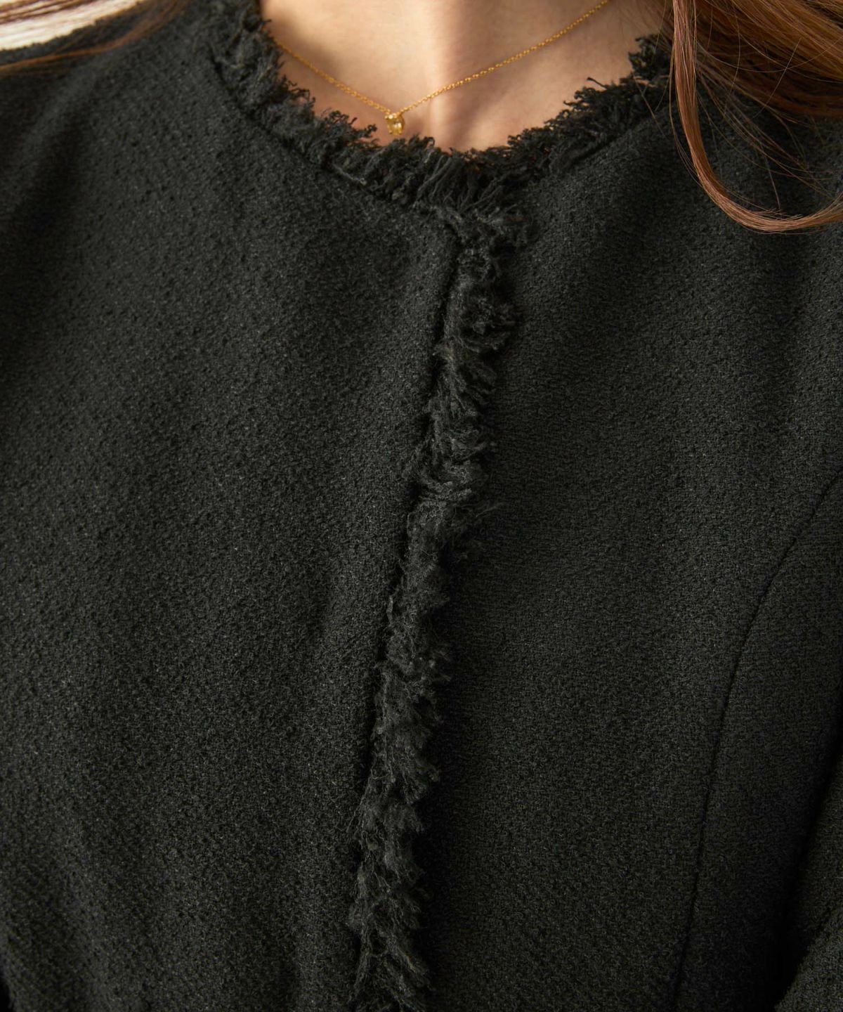 オケージョン 入卒園 セットアップ対応 上品 フォーマル 大人可愛い 襟取り外し ショート丈 S M L ジョイントスペース