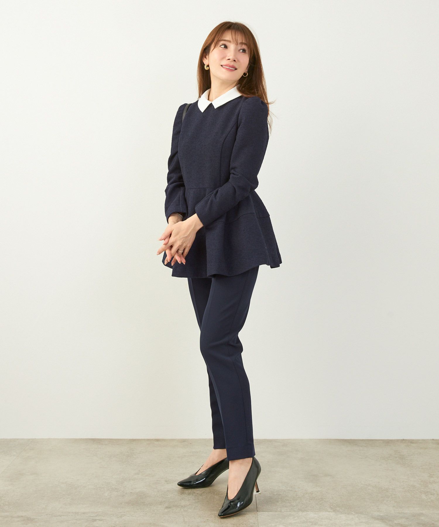 新色追加手洗い可S/M/Lレディース大人女子同窓会入学式卒業式セレモニーオフィスネイビー黒大人美脚ジョイントスペース