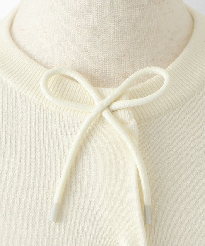 フロントリボン ニット カーディガン HUIT 全3色｜hit441-0193【1
