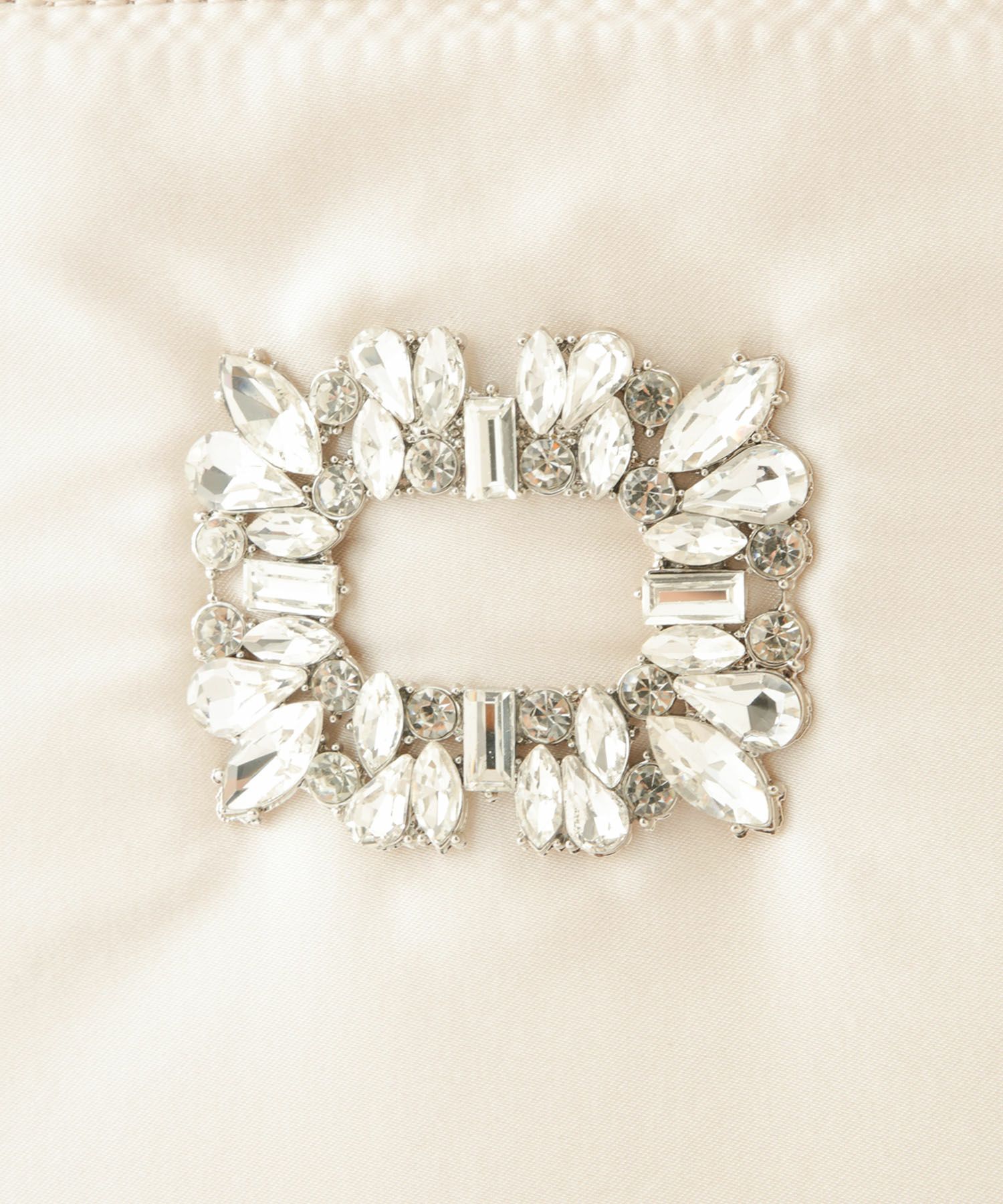 フォーマル サブバッグ サテン A4サイズ オフィス マグネット/アイボリー/ネイビー/ブラック/F