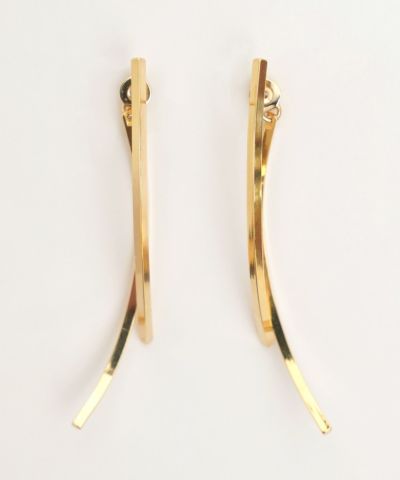 ゴールド ストーン ロング パール ピアス イヤリング Gold Stone