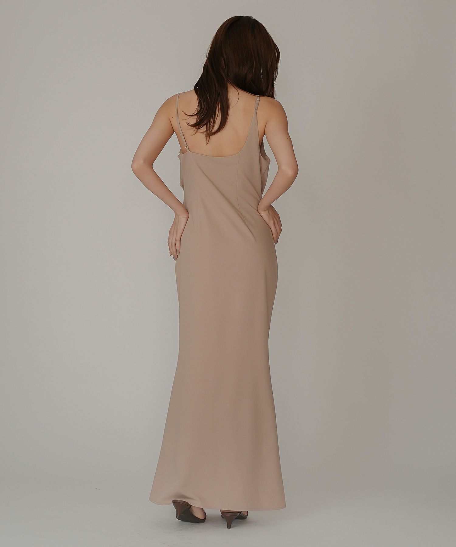 KINO THE KEI アシンメトリー キャミワンピース アシンメトリー ドレープ キャミ ワンピース KINO THE KEI（ワンピース