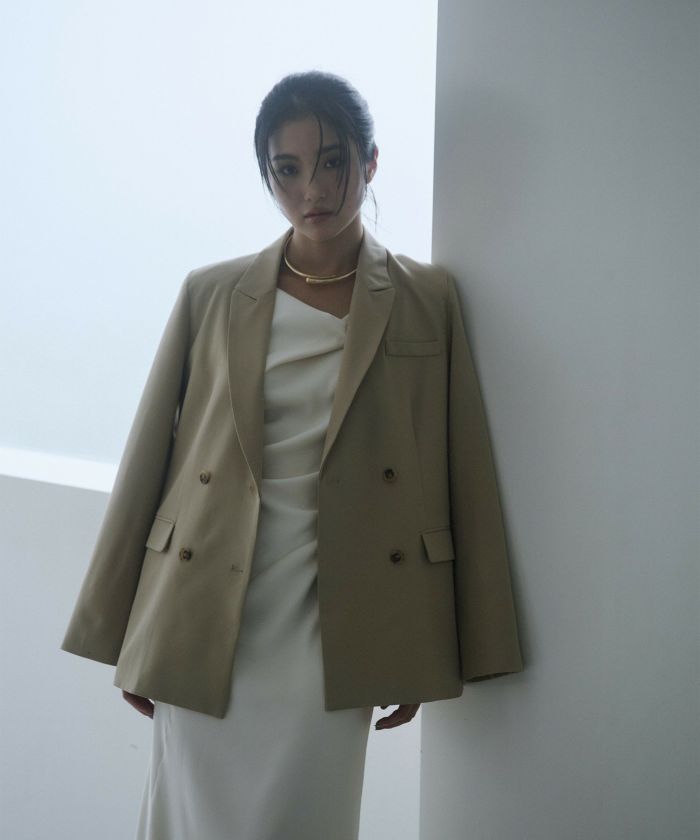 アシンメトリー ドレープ キャミ ワンピース KINO THE KEI