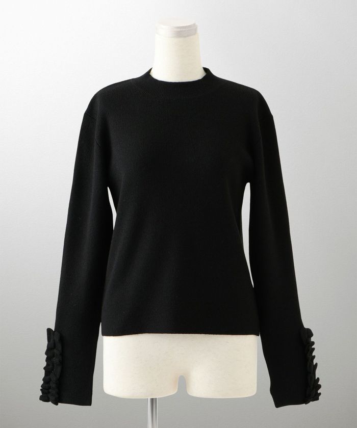 指穴 上品 ベーシック リブニット アームウォーマー トレンド 防寒/アイボリー/ベージュ/グレー/ブラック/M