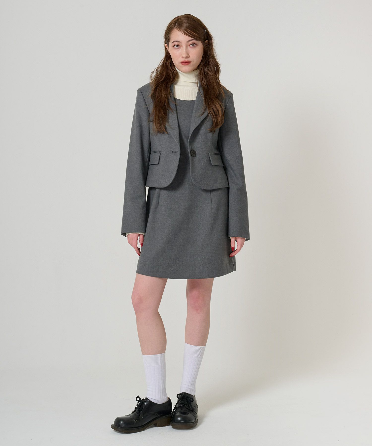 コンパクト テーラードジャケット TINA：JOJUN 全2色｜tnj211-1004【2