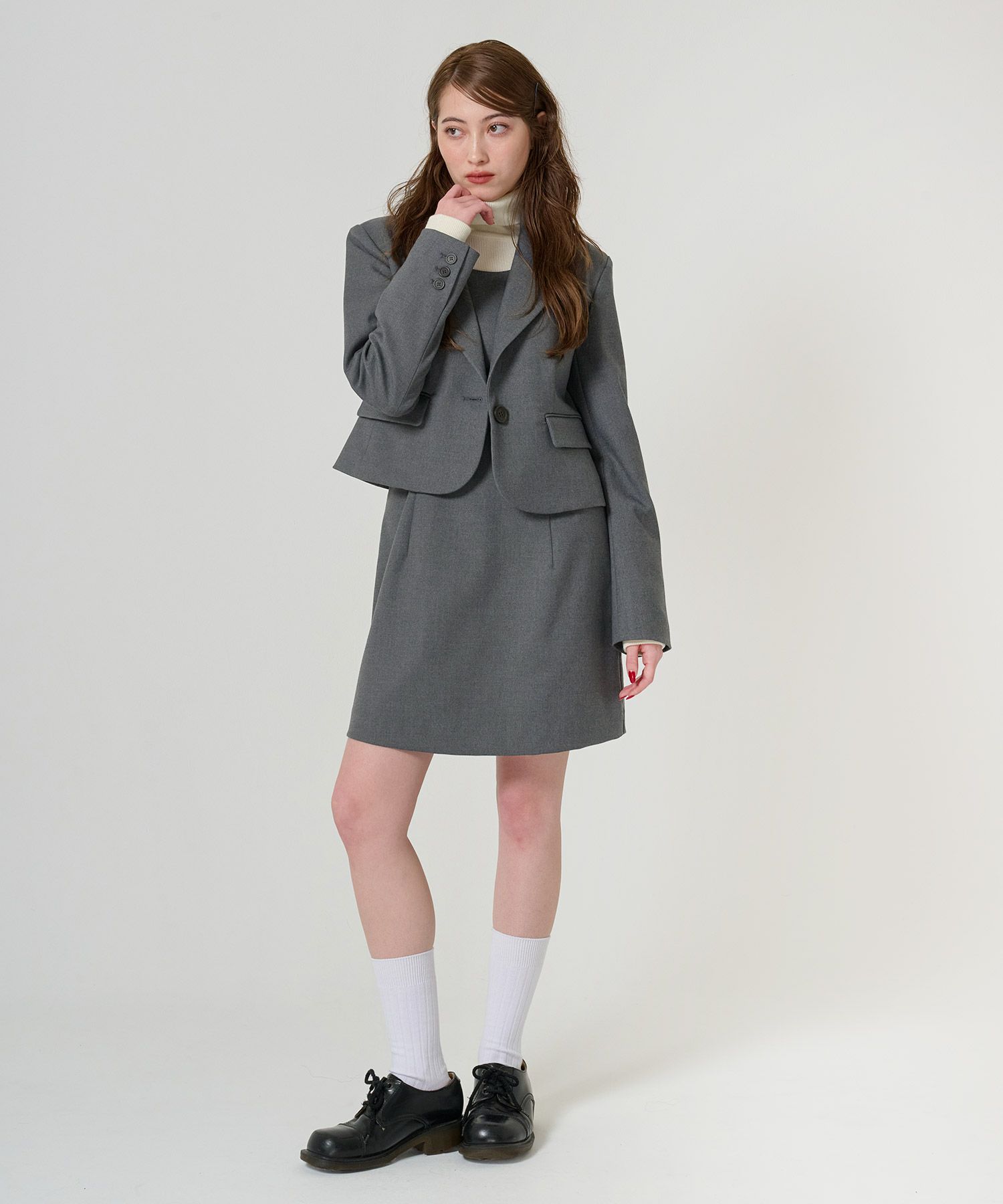 コンパクト テーラードジャケット TINA：JOJUN 全2色｜tnj211-1004【2