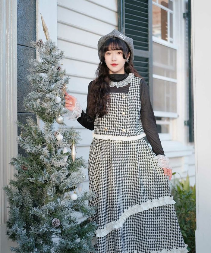 レース 切り替え トップス miolite 全2色｜mio541-0119【1】 - 長袖