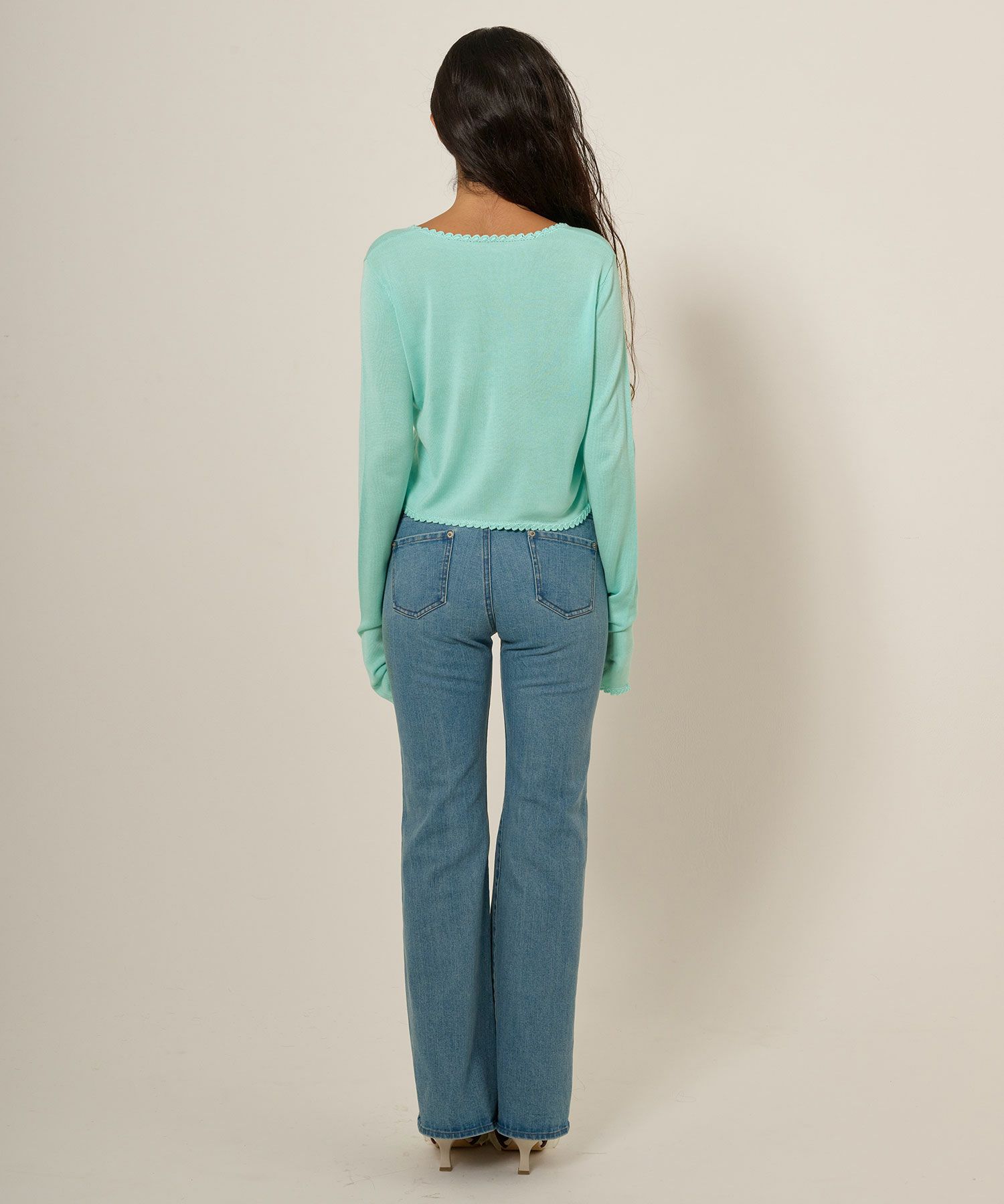 カーディガン/レース/刺繍入り