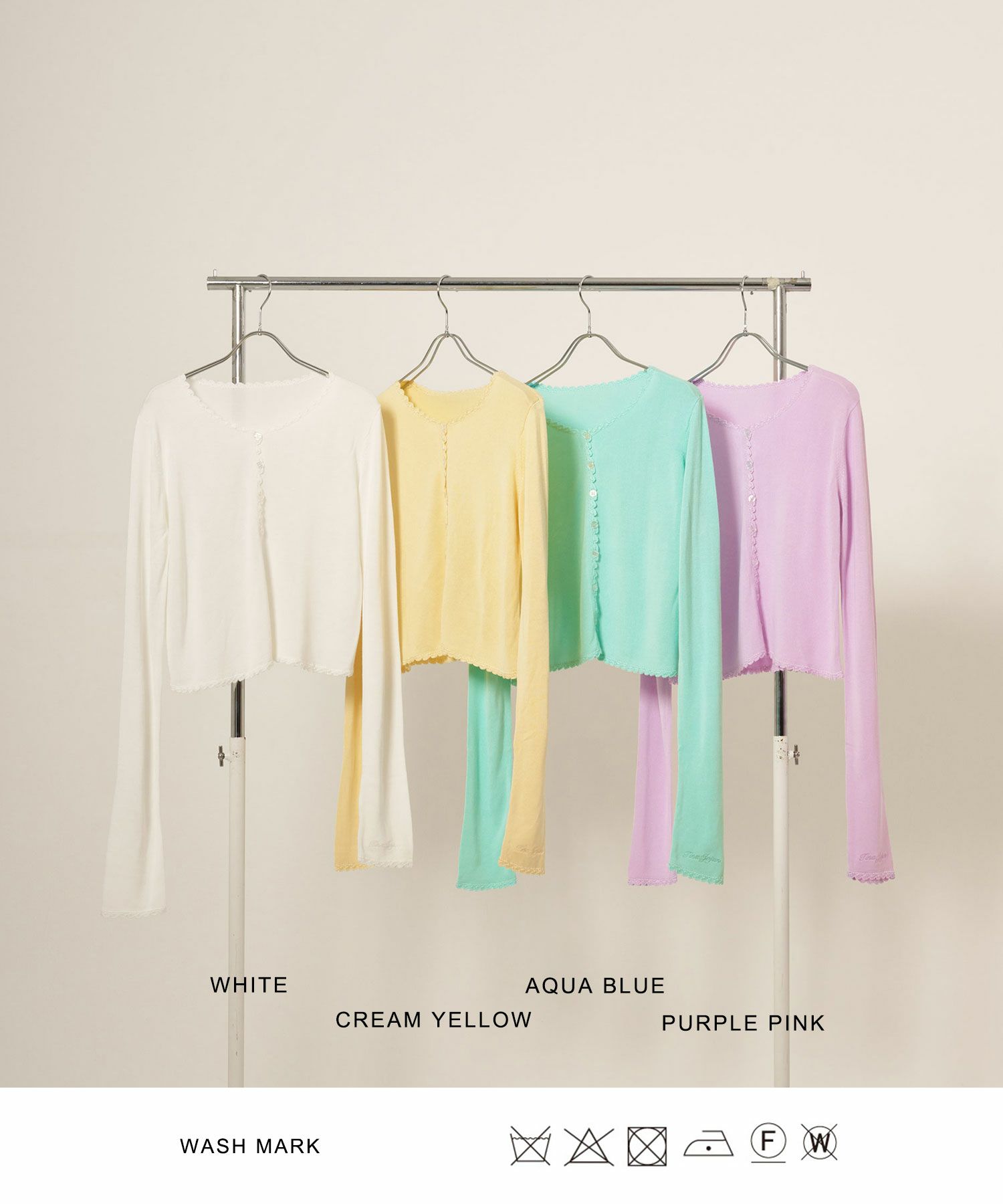 カーディガン/レース/刺繍入り