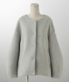 レディース 春 上品 きれいめ/グレー/イエロー/ブラック/M/ノーカラー/長袖