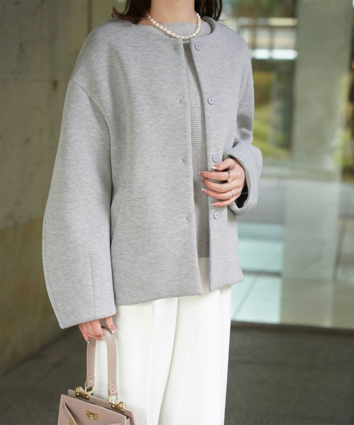 digne ノーカラージレ ノーカラーロングジレ | AND ON JIONE STORE（アンドオン